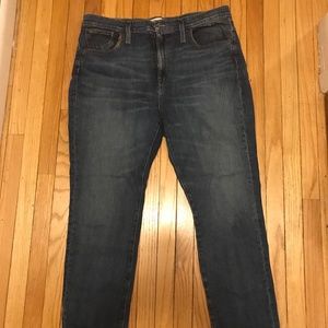 Madewell slim high rise jeans size 32p